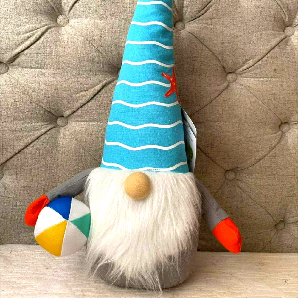 Summer Gnome with volleyball